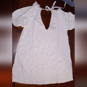 asos white eyelet dress